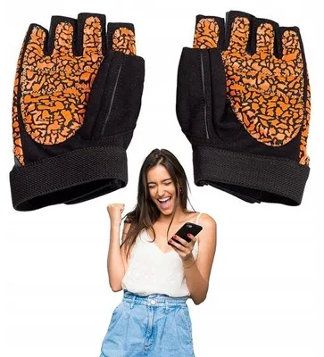 Produktbild von HMS RST03 Damen Trainingshandschuhe Leder mit Handgelenkstütze