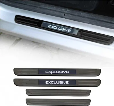 Image de Seuils de porte Exclusive pour Citroen C3 2002-2010 chrome foncé 4x