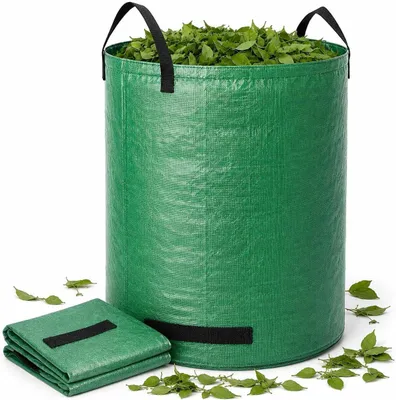 Immagine prodotto di Sacco grande e resistente per rifiuti da giardino da 272 litri – 150 GSM. Sacco in polipropilene per foglie, erba tagliata e potature (272 litri)