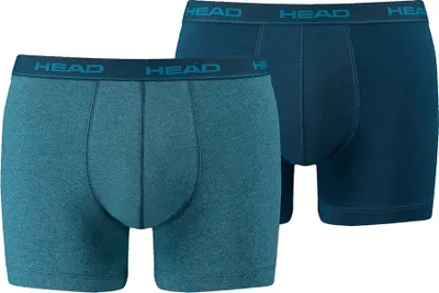 Produktbild von HEAD Herren Boxershort, 2er Pack - Baumwoll Stretch, Basic, einfarbig Petrol M