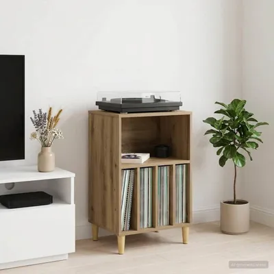 Produktbild von Möbel Plattenspielerständer Artisan-Eiche 47 x 39,5 x 74,5 cm - CD- & DVD-Regale &2995