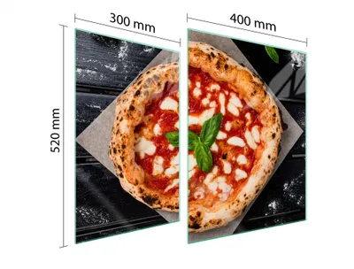 Image de Plaque De Protection Du Verre Pour Four 70X52 Pizza