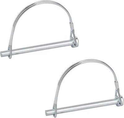 Productafbeelding van Aanhangwagen Koppelingspen 6,3x86mm - 2 Stuks Veiligheidskoppelingsborgpen voor Aanhangwagens en Tuinmachines