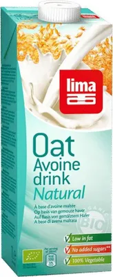 NAPÓJ OWSIANY BEZ DODATKU CUKRÓW BIO 1 L - LIMA