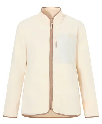 Image de Veste polaire "Frankie" pour femmes, fermeture éclair intégrale, modèle RG13440 (taille 44 DE), couleur jaune vanille clair/moka