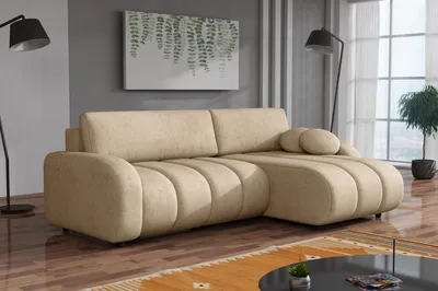 Produktbild von Chilly Luna Schlafsofa Ecksofa L-Form 270x170 cm – moderner Stoff, Schlaffunktion & Bettkasten, universell Sereno 682