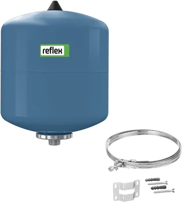 Produktbild von SET Reflex Membran-Druckausdehnungsgefäß 8 Liter 10 bar | Refix DE 8 7301013 | Ausdehnungsgefäß für Brauchwasseranlage | mit verstellbarer