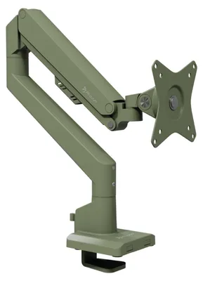 Image de Arozzi Alzare Neo Bras pour Écran - Vérin à Gaz - Gestion des Câbles - Max 9 kg - Vert Forêt