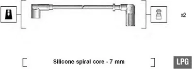 Produktbild von MAGNETI MARELLI 941095670606 Zündkabelsatz Zündleitungssatz für FIAT CINQUECENTO (170)
