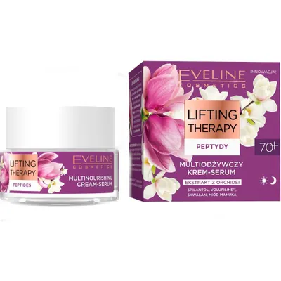 Obrázok produktu pre Eveline Cosmetics Multivitalizačný krém-sérum 70+, 50 ml