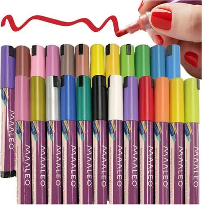 Produktbild von Acrylmarker-Set, 24 Farben - wasserfest, für verschiedene Oberflächen