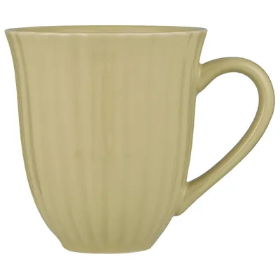 Produktbild von IB Laursen MYNTE Becher Rillen WHEAT STRAW Beige Keramik Geschirr Tasse 240 ml