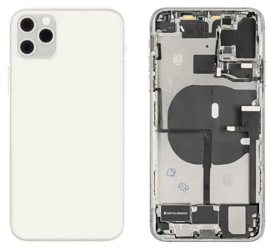 Produktbild von iPhone 11 Pro Max Gehäuse mit Backcover Silber