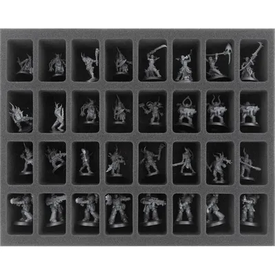 Obrázok produktu pre 50 mm penová vložka pre Warhammer, 32 priehradiek