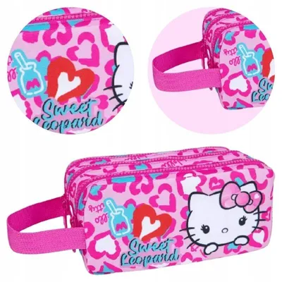 Produktbild von Großes Schul-Federmäppchen mit drei Fächern, COOLPACK HELLO KITTY, geräumig