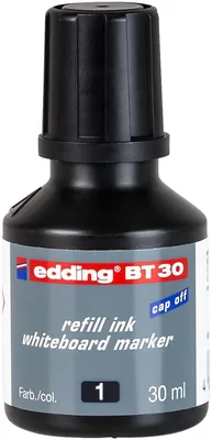 Produktbild von Nachfülltinte edding BT 30 für edding Boardmarker 30ml schwarz Packung mit 10 Stück