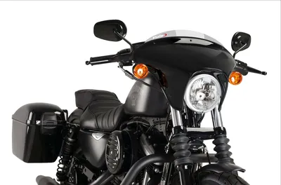 Produktbild von PUIG Batwing SML Sportlicht Rauch Windschutzscheibe für Harley Davidson