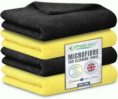 Obrázek produktu pro Mikrovláknové utěrky na mytí automobilů – 40x40 cm, savé, balení 4 kusů
