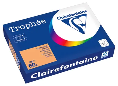 Image de Trophée Papier de copie couleur Trophee, DIN A4, 80g/m², 500 feuilles, mandarine