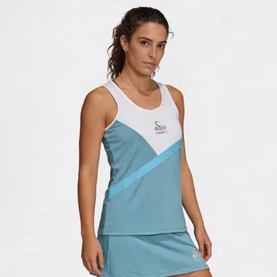Produktbild von Vibor-a Latastei Padel T-Shirt Marino/Blanco - XS