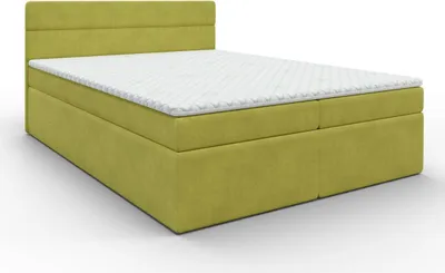 Produktbild von Kontinentales Doppelbett mit Stauraum 160x200 KAMELA - gelb