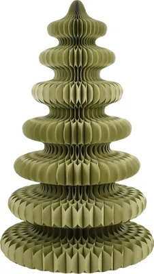 Image de Mica Decorations Décoration Arbre de Noël - H212 x Ø148 cm - Papier -100% - Vert