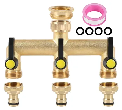 Produktbild von Omgoods – Wasserverteiler mit 3/4-Zoll-Messinganschluss