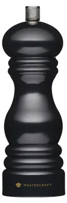 Salz- oder Pfeffermühle, manuell, Keramikmahlwerk, schwarz, 17 cm