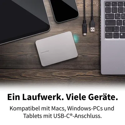 Produktbild von Toshiba Canvio Flex 1TB, Festplatte, (USB-C / USB-A)