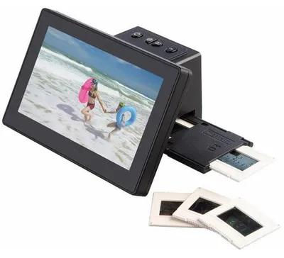 Image de Scanner grand écran autonome 2 en 1 Diapos-Négatifs 25 Mpx