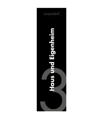 Produktbild von europrotokoll Rückenschild 'Haus und Eigenheim' für DIN A4 Ordner, beschriftetes Einsteckschild im Format 53 x 186 mm, passend für 8 cm Ordner