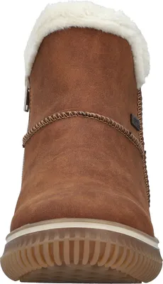 Produktbild von Rieker Damen Winterboot Stiefelette Reißverschluss Warmfutter Ziernaht 74260, Größe:42 EU, Farbe:Braun