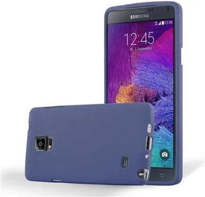 Produktbild von Cadorabo Schutzhülle für Samsung Galaxy NOTE 4 Hülle in Blau Handyhülle TPU Etui Cover Case