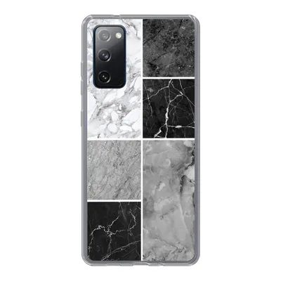 Produktbild von MuchoWow® Handyhülle Schutzhülle Hülle für Samsung Galaxy S20 FE Marmor - Schwarz - Weiß Silikon Softcase Handy Hülle - Abdeckung