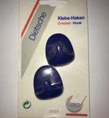 Productafbeelding van Universele handdoekhaken zelfklevend (setje van 2) donkerblauw