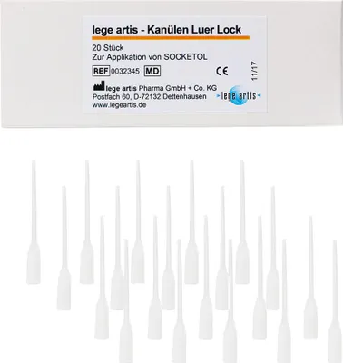 Productafbeelding van Plastic canules, Luer Lock, maat 2, 20 stuks