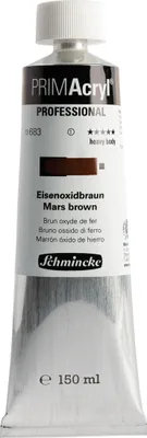 PRIMAcryl - Eisenoxidbraun - 150ml Feinste Künstler Acrylfarbe Schmincke 13 683 019
