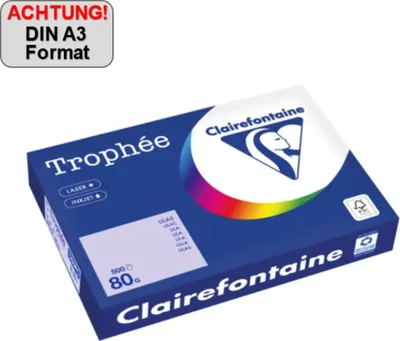 Imagen del producto de Clairefontaine Kopierpapier 1250PC A3 80g lila 500Bl