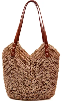Produktbild von Omgoods – Handgewebte Strohhandtaschen für Sommer und Strand