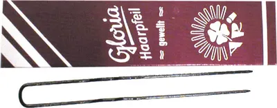 Produktbild von ARI Haarpfeile Gloria gebogen und gewellt, 90 mm schwarz 10er-Pack