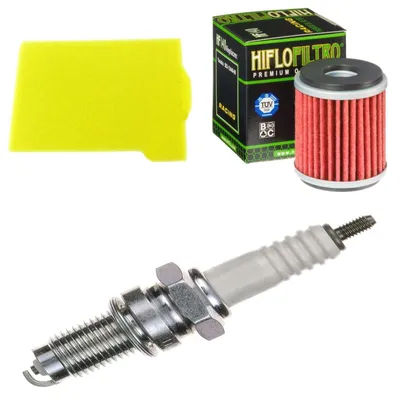 Zdjęcie produktu dla Zestaw serwisowy do Yamaha YBR 250 (2007–2013): filtr powietrza, filtr oleju, świeca zapłonowa marki pamoto – nowy