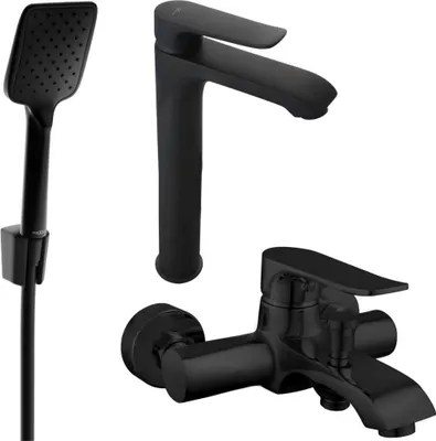 Produktbild von Mexen Pecos R62 Badewannenset, Schwarz - 72713R62-70