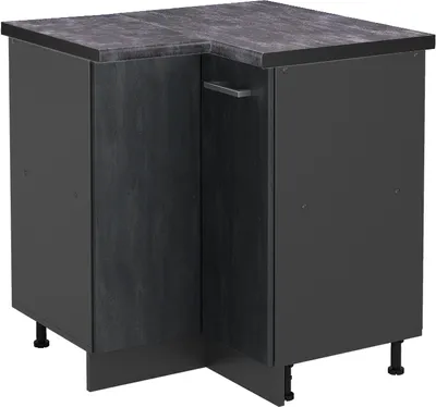Zdjęcie produktu dla Szafka narożna Vicco R-Line Czarny beton 75.6 cm BP Antracyt, Model 47487
