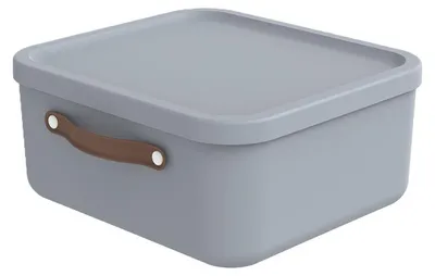 Produktbild von Rotho Aufbewahrungsbox 20 L Maloja - Kunststoffbox mit Deckel - Stapelbox 39,5 x 38,0 x 17,7 cm - Plastikbox Ordnungsbox Allzweckkiste