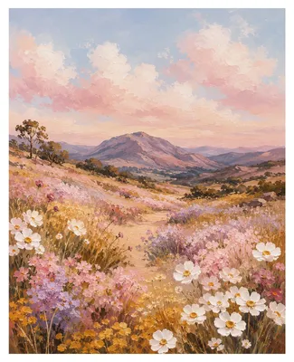 Malen nach Zahlen Bergwiese 40x50 cm Acrylset