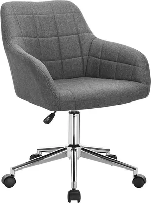 Obrázek produktu pro Happyment Poly pracovní stolička - Tmavě šedá - Látka - Ergonomická - Na kolečkách - Výškově nastavitelná - S područkami - Pro dospělé