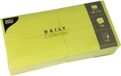 Produktbild von Papstar 87227, Limette, Seidenpapier, Einfarbig, 46 g/m², 330 mm, 330 mm