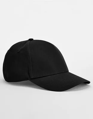 Produktbild von Beechfield B825 | EarthAware® Classic Organic Baumwolle 5 Panel Cap - Farbe: Black - Größe: One Size