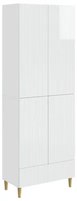 Immagine prodotto di vidaXL Set di due armadi, bianco lucido, materiale composito di legno
