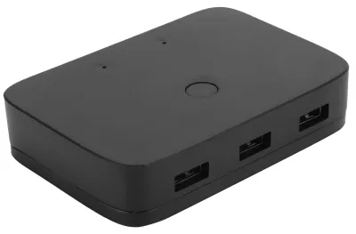 Image de Boîtier commutateur KVM HDMI à 2 ports pour ordinateur hôte, 2 entrées et 1 sortie, partage USB (souris, clavier, imprimante) 201H